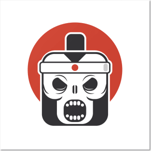 Skull Kong Samurai Posters and Art